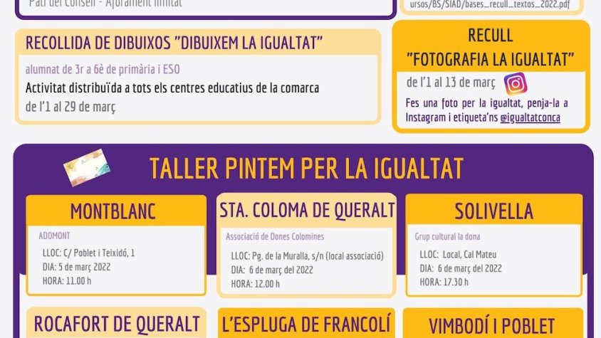 Cartell anunciador dels actes