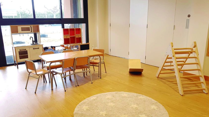 Imatge de les noves aules de l'escola de Solivella