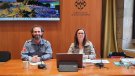 El nou cap de bombers de Montblanc Toni Morlans es presenta al Consell d'Alcaldesses i Alcaldes