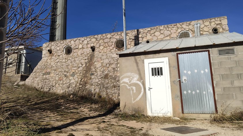 Actual dipòsit municipal regulador d’aigües de Sarral