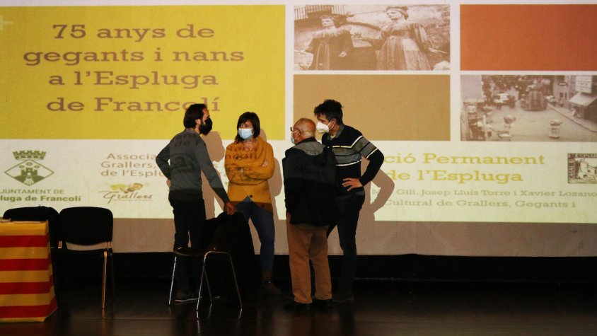 Primer dels actes de commemoració del 75è aniversari dels gegants i nans de l’Espluga