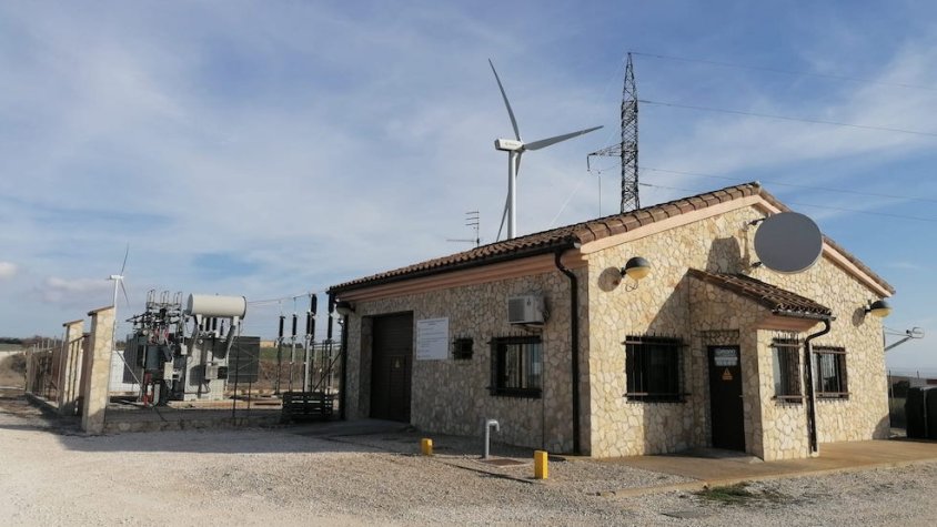 Imatge del parc eòlic de Montargull