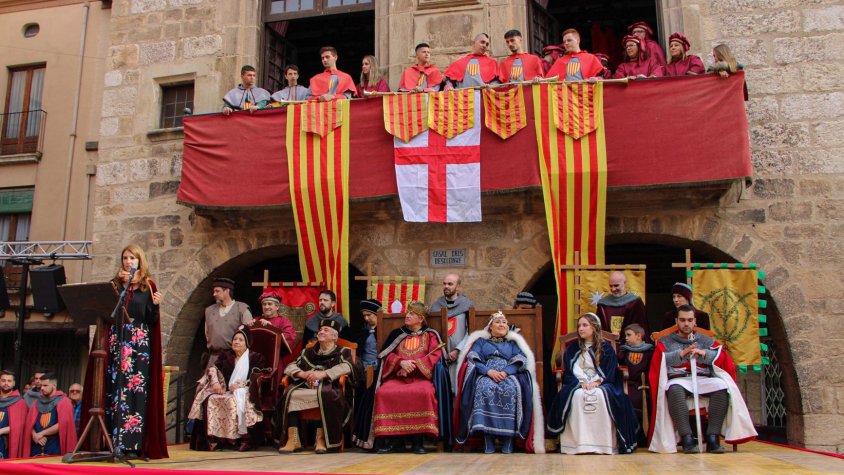 Imatge de l’acte del pregó de la Setmana Medieval