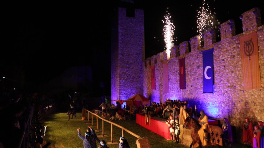 La Muralla de Sant Francesc, escenari del torneig medieval nocturn