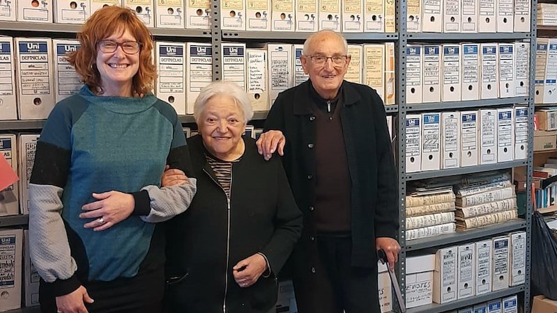 Un moment de l'acte de cessió