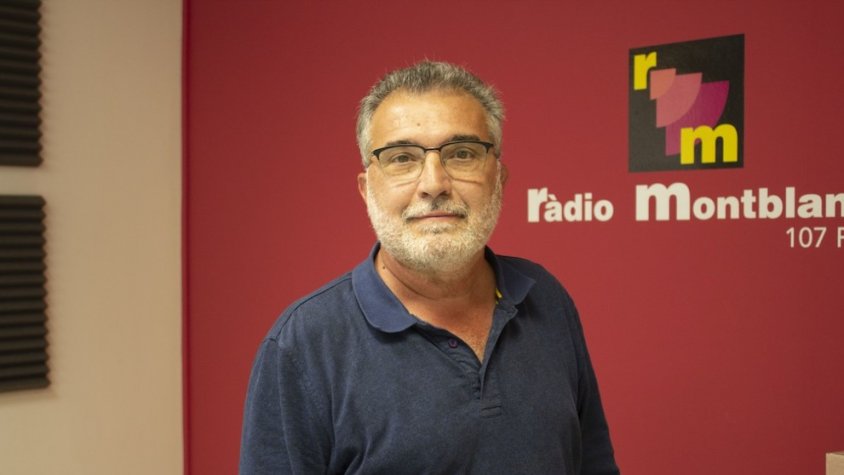 El nostre protagonista, als estudis de Ràdio Montblanc