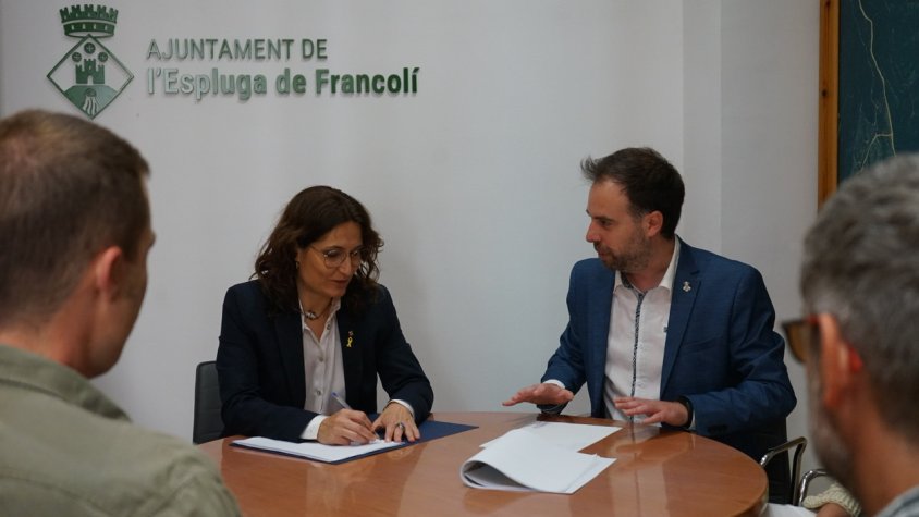 La consellera amb l’alcalde