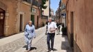 El MHP Quim Torra està passant el dia a Montblanc en motiu de la presentació del seu llibre