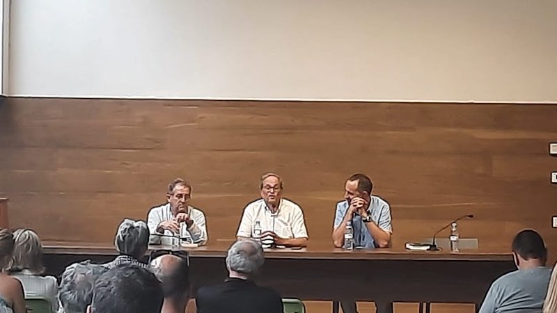 Un moment de la presentació d'aquesta tarda