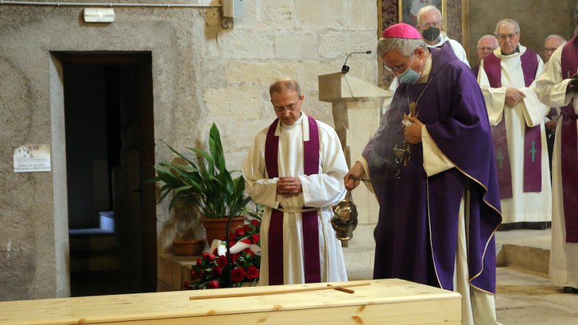 Un moment del funeral