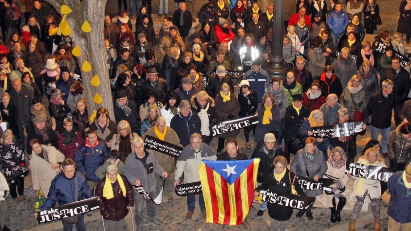 L’ANC Conca de Barberà es mobilitza per exigir l’alliberament dels presos el dia del seu trasllat a Madrid