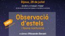 S'organitza una passejada astronòmica als voltants de Vimbodí i Poblet