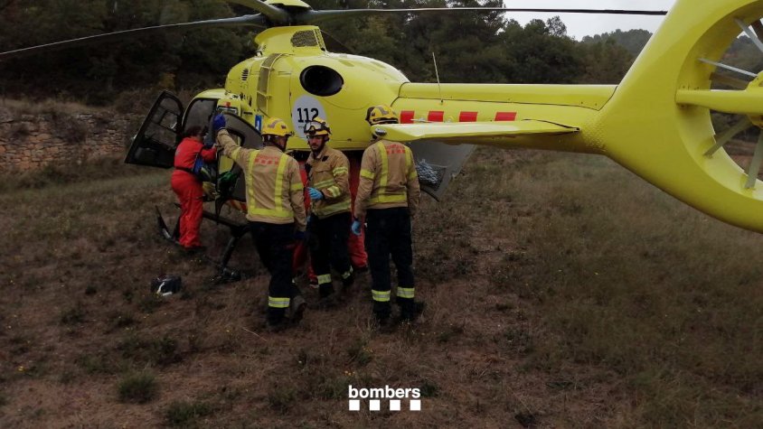 Un ferit greu després d'estimbar-se amb un paramotor a la Conca de Barberà