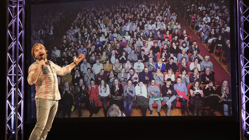 Quim Masferrer fa riure i gaudir el públic de l'Espluga de Francolí