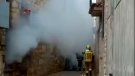 Espectacular incendi sense ferits en un habitatge a Sarral 