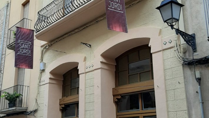 Actuació del grup de teatre amateur de Valldoreix al centre cultural de Montblanc
