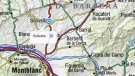 Accident de trànsit a la C-14, al terme de Solivella