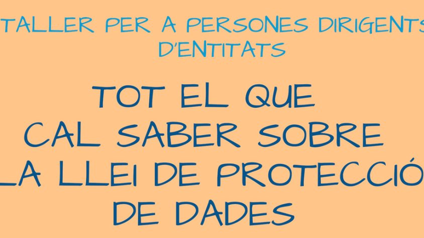  L'Oficina Jove organitza una formació sobre la Llei de protecció de dades adreçada a responsables d'entitats