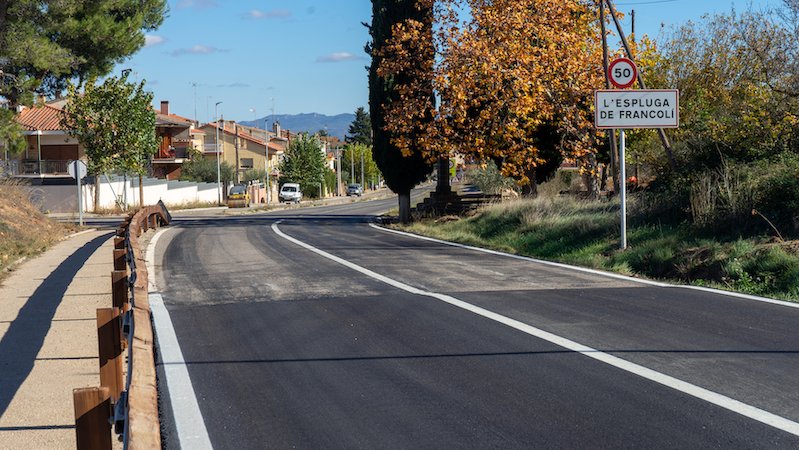 Actuacions viàries a l'Av. Catalunya i la carretera de Poblet a petició de l'Ajuntament de l'Espluga de Francolí