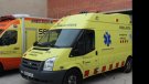 Ferit greu un conductor en caure en una sèquia a Montblanc