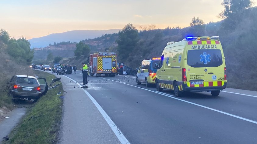 ÚLTIMA HORA: Accident de trànsit a Montblanc per intentar esquivar un animal 