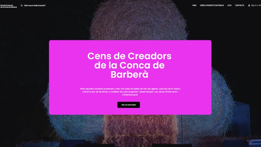 Nou web per donar a conèixer els creadors culturals de la Conca de Barberà 