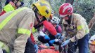 VÍDEO | Bombers rescaten un ciclista ferit a prop de l'ermita de Sant Joan de Montblanc