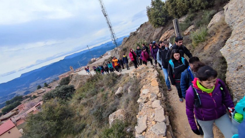 El 7 de febrer del 2022 la travessa va sortir del refugi de la Morera de Montsant