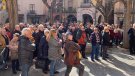 Concentració a Montblanc amb motiu de la vaga general