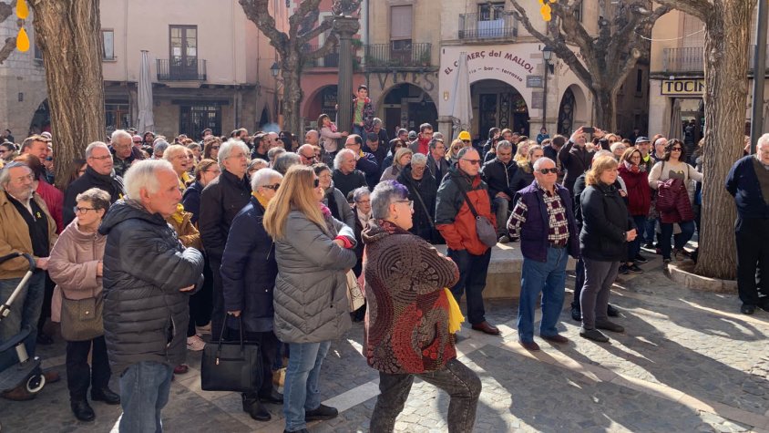 Concentració a Montblanc