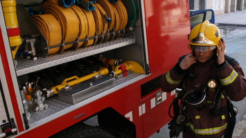 Incendi en una casa del casc antic de Montblanc