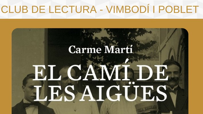 L'escriptora Carme Martí parlarà a Vimbodí sobre la seva darrera i exitosa novel·la: "El camí de les aigues"