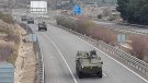 Una cinquantena de vehicles militars de l'exèrcit espanyol passen per la Conca de Barberà