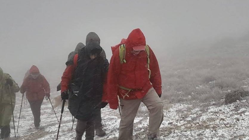 El Club atlètic de Montblanc van trobar-se neu a la Morera de Montsant 