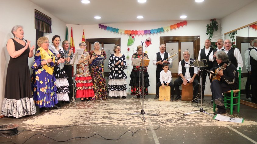 Balls i cants flamencs a l'Associació Cultural Andalusa en el dia d'Andalusia