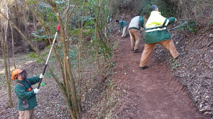Des de gener una brigada de l'entitat està duent a terme tasques de jardineria a diferents camins de Montblanc