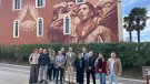 S'inaugura el mural dedicat al comiat de les Brigades Internacionals a l'alberg de l'Espluga de Francolí