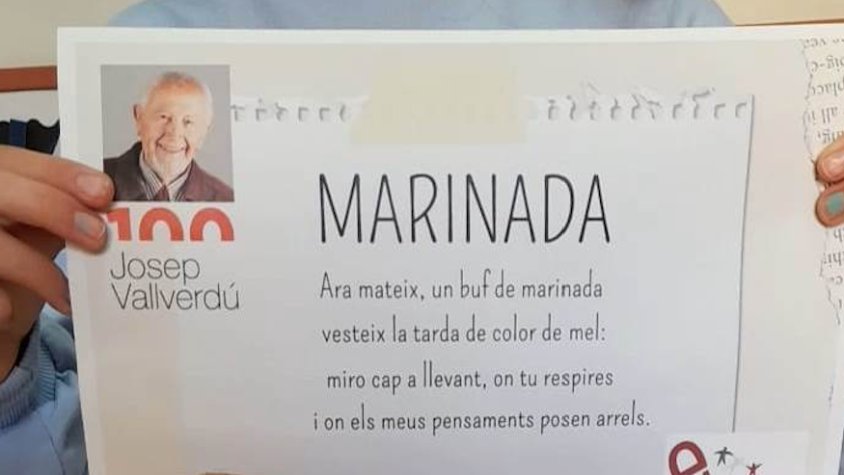 La setmana de pintar poemes a la Biblioteca Mn. Ramon Muntanyola de l'Espluga
