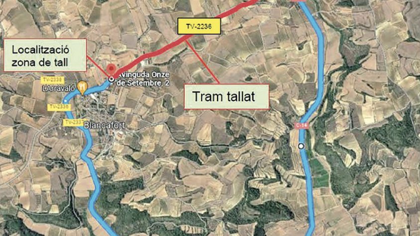 La Diputació preveu acabar les obres de la carretera de Blancafort a Solivella durant l’abril