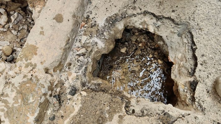 Sarral va subsanar una fuita d'aigua el març del 2022 al carrer Nord