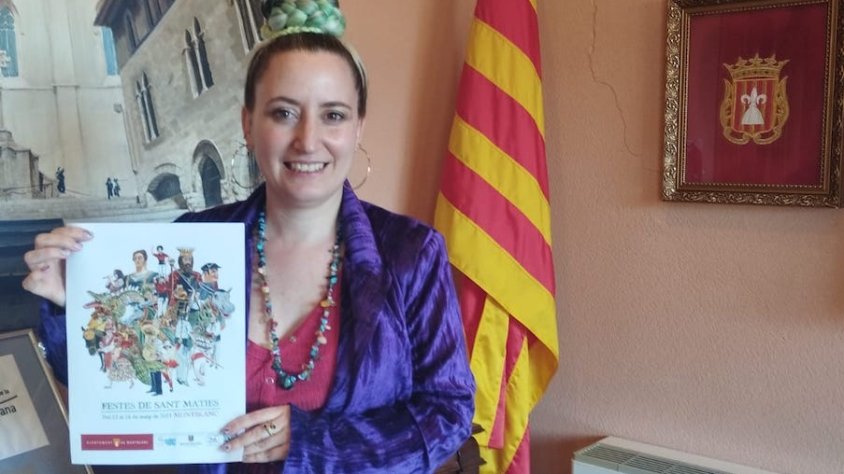 El seguici de Montblanc és el motiu del Cartell de les Festes de Sant Maties 2023