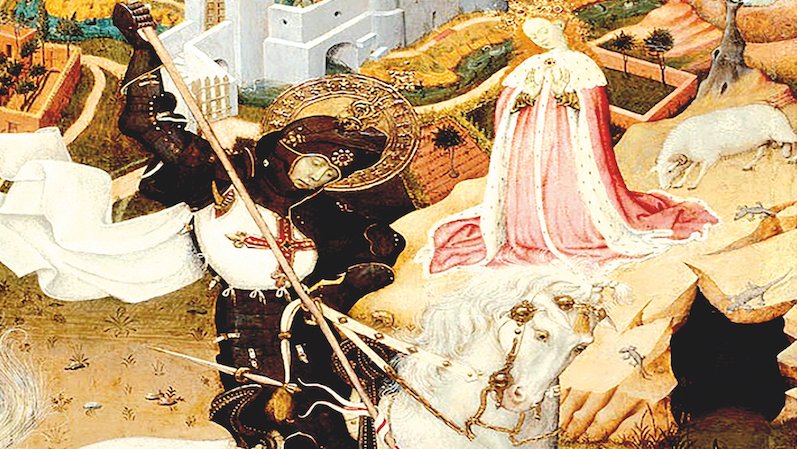 Sant Jordi matant el drac