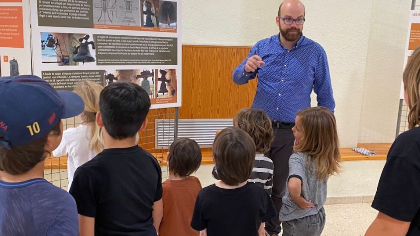 Imatge de quan l'exposició va fer parada a les Piles