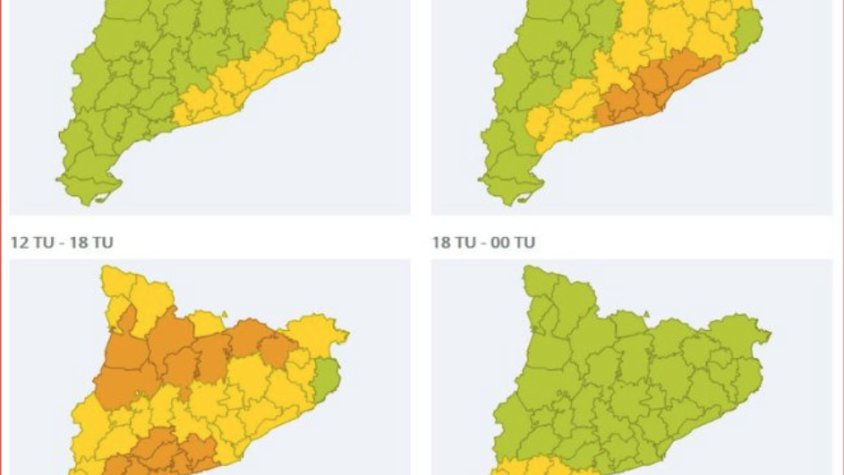Activat el pla INUNCAT per Protecció Civil per pluges intentes arreu