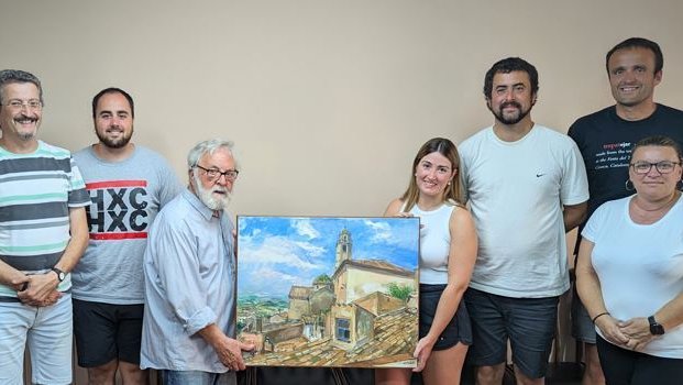 La capella del Roser de Barberà de la Conca és l'obra donada per l'artista d'Enric Adserà a la vila