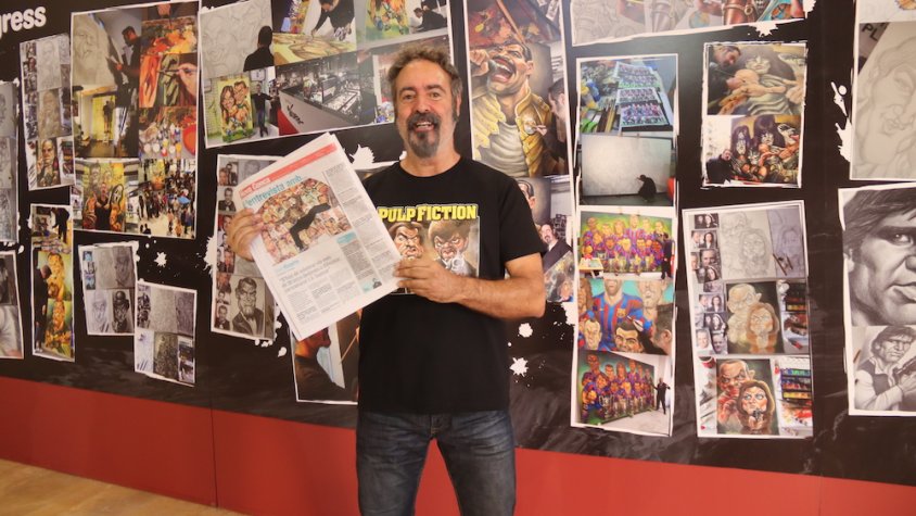 “S’han de celebrar els més  de 30 anys dedicats a dibuixar,  caricaturar i il·lustrar”