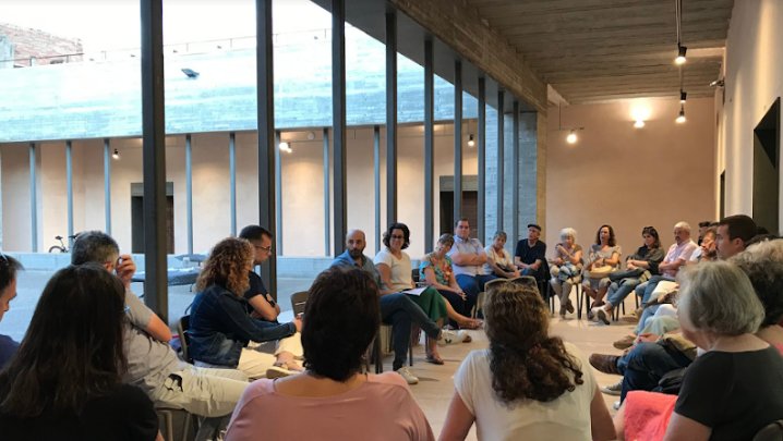 Trobada dels socis i sòcies d'OmniumCultural Conca de Barberà i Baixa Segarra a Montblanc durant el 2022