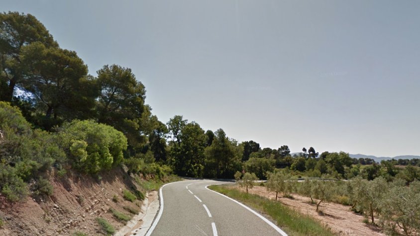 Dos ferits en una sortida de via a la carretera de Senan