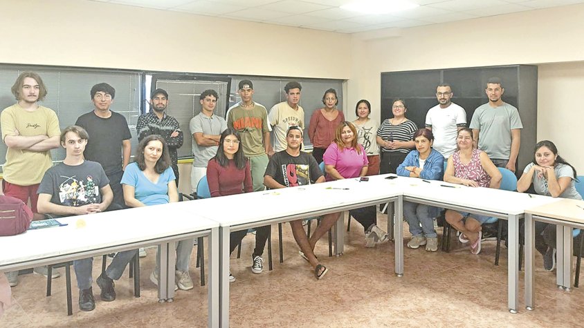 Participants d'aquest curs de català inicial a Santa Coloma de Queralt