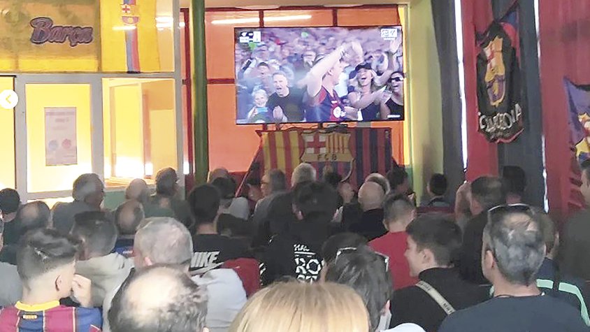 Dia del partit Barça-Madrid a la Penya Barcelonista de Sarral